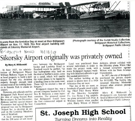Sikorsky Airport was oringinally privately owned